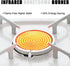 Single Butane Stove, 13000 BTU Infrared Camping Burner, Essential Outdoor Cooking Gear for Backpackers - White