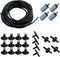 AQUANEAT 25 Feet Aquarium Airline Tubing, Standard 3/16" Tubing with Air Pump Accessories (Black)