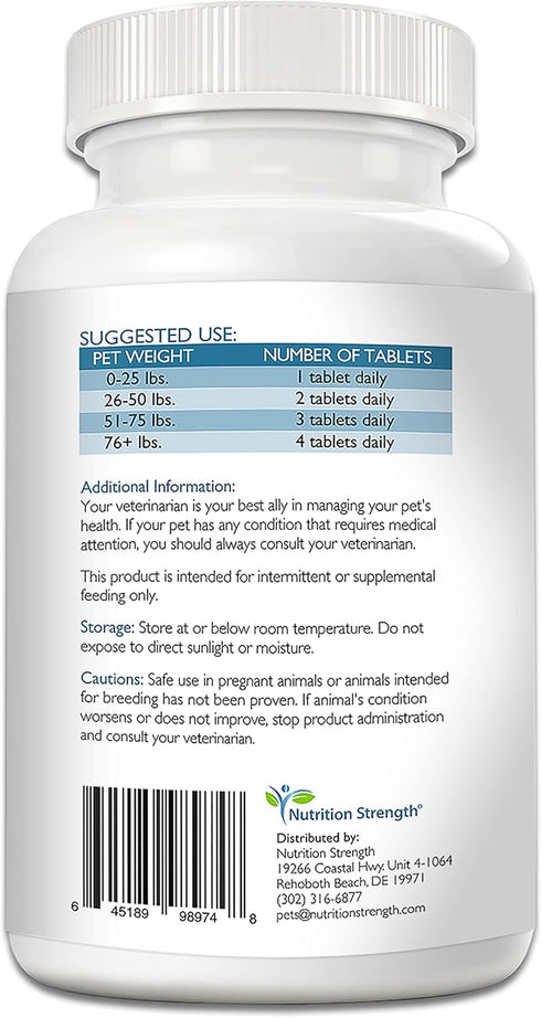 Quercetin for Dogs with Bromelain - Supports Immune System, Inflammatory Relief, Antioxidant Activity, 120 Chewable