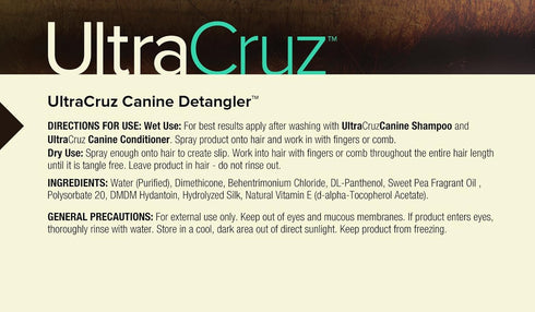 UltraCruz Canine Detangler Spray for Dogs, 32 oz