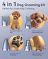Trimmer 4 1, IPX7 oneisall Dog Paw in Low Noise Dog Clippers for Grooming, Cordless Dogs Grooming Kit Nail Grinder