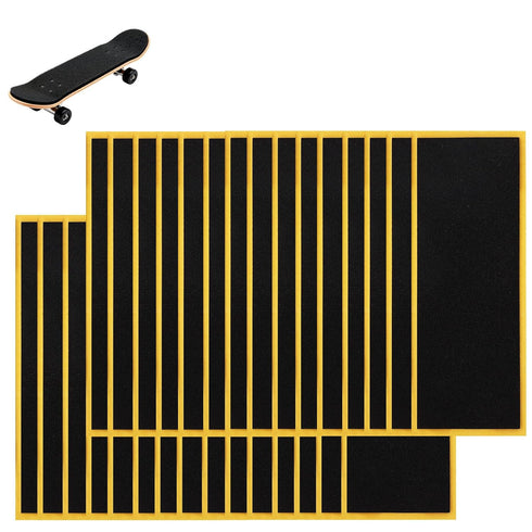 Sinbana 30pcs PRO Fingerboard Grip Tape, 110x38mm/4.33x1.5in Foam Grip Strips for Fingerboard Skateboards