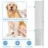 ROPO Dog Comb Tool for Removing Matted Fur, Pet Dematting Comb with Rounded Teeth and Non-Slip Grip Handle