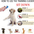Winod Dog Training Clickers with Wrist Strap, 2 Pack (Black + New Blue)