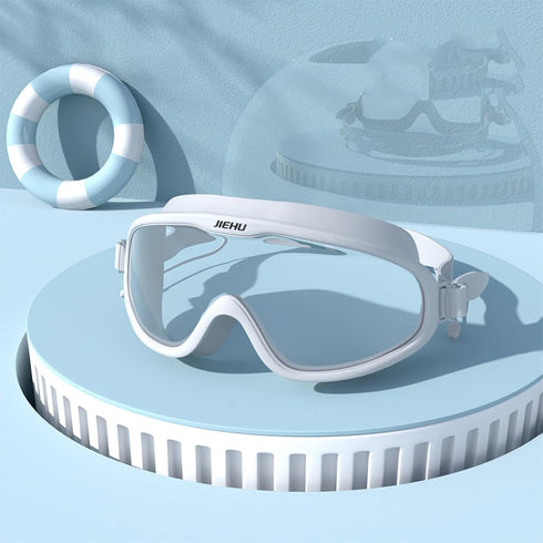 Generic Swimming Swim Goggles, No Leaking Anti-Fog Goggles Women with Ear Plugs,Silicone Clear Vision Pool Goggles