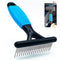 Undercoat Rake for Dogs - Safe Dematting Comb for Medium to Long Undercoats, Easy Mats & Tangles Removing