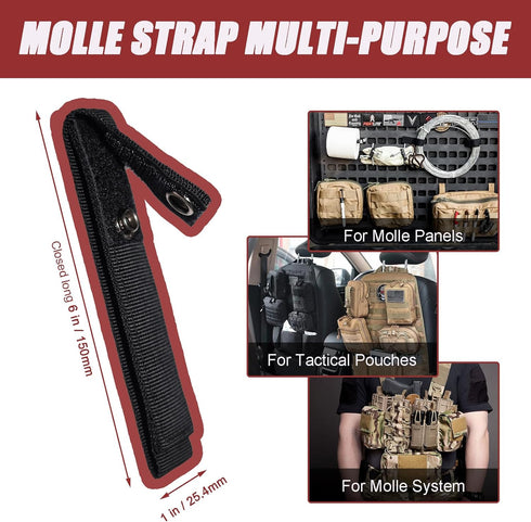 Tactical Gear Accessories Molle System Strap Clip for Backpack Vest Bags