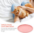 Dog Cat Food Dish - Shallow Pet Dish Bowl, Ceramic Puppy Feeding Plate, Pink Pet Animal Water Food Bowl