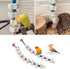 2 Pack Mineral Block Chicken Chewing Toy, KABASI Bird Beak Grinding Calcium Stone with Bells, Chicken Coop Accessories