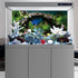 AWERT 48x20 inches Arch Stone Aquarium Background, River Bed & Lake Vinyl Background for Fish Tank