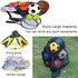Heavy Duty Mesh Ball Bag, Drawstring Storage Bag for Basketball, Soccer, Sports Gear with Adjustable Strap