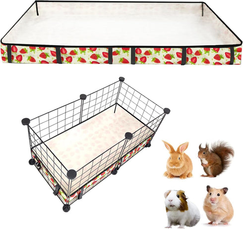 JOGEPEYO Guinea Pig Cage LinerWashable Waterproof Oxford Cloth Cage Liners for Small Animals,Hamster