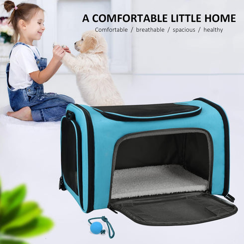 Henkelion 25Lbs, Large Cat Carriers Dog Carrier Pet Carrier for Large Cats Dogs Puppies up to Big Dog Carrier Soft