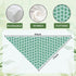 YJIKRTVT St. Patrick's Day Dog Bandana, Shamrock Clover Triangle Bib Scarf for Small and Medium Dogs, Green Puppy