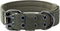 OneTigris Military Dog Collar with Metal D Ring & Buckle, Adjustable, 2 Sizes (Ranger Green, L)