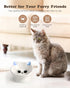 Raised Cat Food Bowl Ceramic 15° Tilted Cat Food Bowls Protect Cat's Spine Anti Vomiting Backflow Prevention Cat Bowls for Adult Cats, Kitten, and Small Dogs, Blue