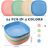 Tioncy 24 Pieces Whisker Fatigue Relief Cat Bowl 5.7 inch Shallow Cat Food Dish Wide and Small Pet Wet Feeding Bowls for Kittens Short Legged Cat Stray Cats Ferrets Feral Small Animals, Wheat Straw