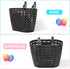 Kids Bicycle Basket with Bell, Wheel Spokes, Glasses, Bike Accessories for Boys and Girls