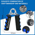 Hand Grip Strengthener Set, 2 Pack Forearm Exerciser and Finger Gripper, Soft Foam Trainer for Increasing Grip