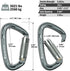 FresKaro 4inches Climbing Carabiners, UIAA CE Certified, Twist Auto Locking, Made of 7075 Aluminium, Lightweight