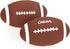 CHIWAVA 2 Pack 6" Squeaky Latex Dog Toy Balls, Football Rugbys Fetch Interactive Toy