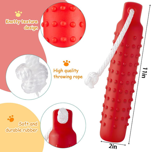 Blueweenly 8 Dummy Pcs Dog Bumper Toy for Water Retrieving Plastic Puppy Training Dog Float Toy Lightweight for Float