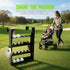 Strollers,12-Club 10-Ball 4 Golf Stroller Attachment - Metal Golf Club Holder for & hooks Capacity with Adjustable