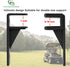 Golf Cart Armrest with Cup Holder for EZGO Club Car Yamaha, No Drilling Required Rear Seat Kits
