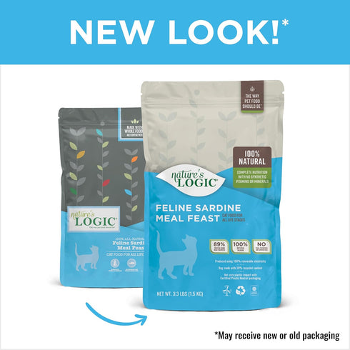Nature's Logic Sardine Dry Cat Food, 3.3 lb (1 Pack)