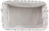 Bone Dry Pet Storage Collection, Lattice Paw Print, Medium Rectangle, White/Gray