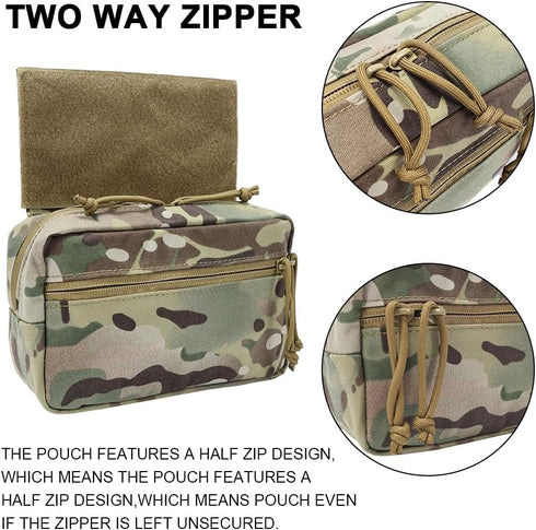 Tactical Drop Pouch with Hook and Loop - Sub Abdominal Carrying Kit Bag Tool Pouch for Airsoft JPC CPC AVS Tactical