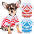 2 Pieces Dog Shirts for Small Dogs: Stripe Clothes for Spring Summer Chihuahua Yorkie - Soft Pet T-Shirt Extra Small