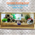 2 Pcs Hamster Ceramic Food Bowl, Chew-Resistant Food and Water Dish for Small Animals in Green and Purple