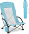 VEVOR Folding Beach Chair, High Back Camping Chairs for Adults, with Cup