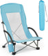 VEVOR Folding Beach Chair, High Back Camping Chairs for Adults, with Cup