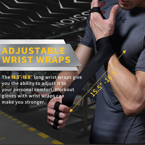 Padded Gym Gloves for Men & Women - Comfortable Weightlifting & Workout Support