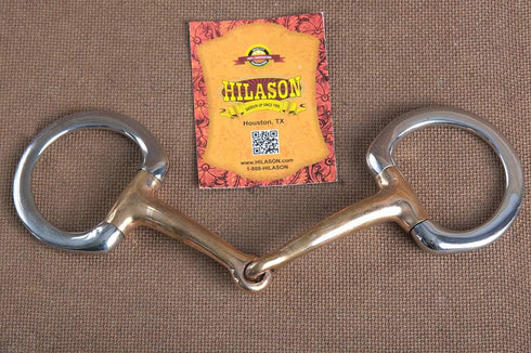 5 HILASON in Mouth Snaffle Bit with Stainless Steel Eggbutt