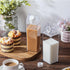 CHENGU 1000 ml/ 34 Oz Drinking(2 Clear Milk Carton Water Bottle Portable Container Reusable Cute Plastic Milk Bottles