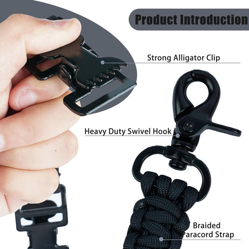 KUNN Double End Tactical Glove Clips for Work Glove Holders, Heavy Duty Belt and Outdoor Backpack