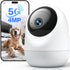 Andyssey 4MP Indoor Camera 5G/2.4G WiFi 6 360Pan Tilt 2.5K Supports MicroSD up