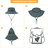 Kids Sun Hat, Fishing Hats for Boys Girls, UPF 50+ Wide Brim Bucket Hats for Hiking Safari