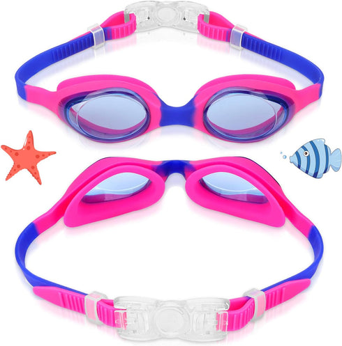 Kids Swim Goggles, Swimming Goggles for Boys and Girls, Toddlers Age 2-12