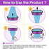 SOHBCLE 4-Pack Cat Litter Refill Bags| Cartridges Compatible with Genie Cat Litter Refills Standard,Plus and Style Pail