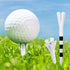 Professional Plastic Golf Tees 120 Pack, 100 Driver Tees & 20 Iron Tees, Reduces Friction & Side Spin