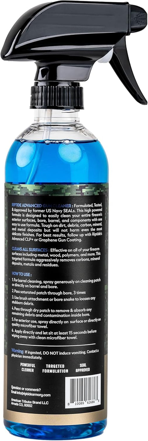 16oz (16oz Riptide Armory Advanced Gun Cleaner - All Purpose Gun Cleaner Targets Carbon, Metals & Residue - Effective