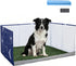 Bencacawinstyle Dog Grass Pad with Tray,Foldable Dog Litter Box with High Walls,Odor Free