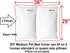 DIY Pet Bed Pillow Duvet Oxford Cover + Waterproof Internal Case for Medium Dog/Cat 36"X29" - After Dark Color