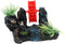 Rockery Aquarium Decorations, Fish Tank Mountain Decor with Castle Model