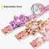 Dog Collar with Daisy Tie, 3 Patterns Soft & Comfy Flower Print Padded Pet Collars with Strong Metal Buckle for Boy and