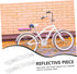 Kisangel 10pcs Bicycle Reflector White Bicycle Wheel Reflectors Decor Plastic Bike Reflectors for Night Riding Bicycle Accessories